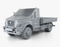 GAZ GAZon NEXT (C41R11) Camión de Plataforma 2017 Modelo 3D clay render