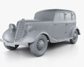 GAZ M1 1936 3d model clay render