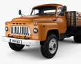 GAZ 53 Flatbed Truck 1965 3d model
