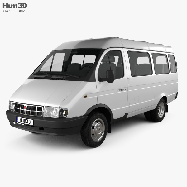 GAZ 3221 Gazelle Passenger Van 2000 3D model