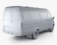 GAZ 3221 Gazelle Passenger Van 2000 3D模型