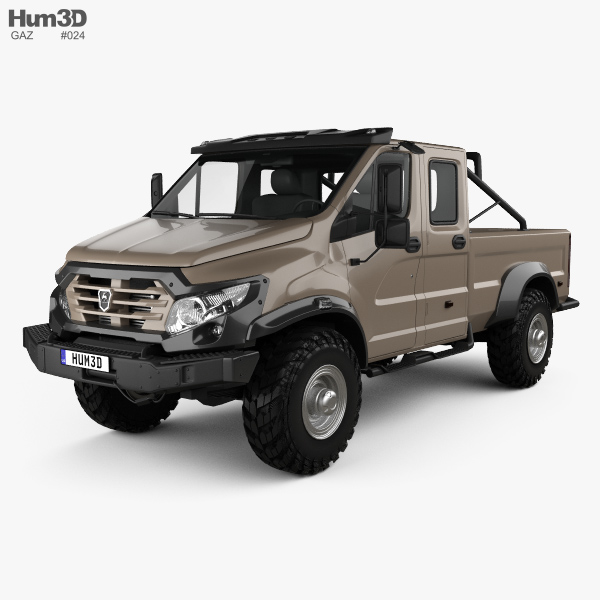 GAZ Vepr NEXT Double Cab Pickup Truck 2017 3D model