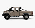 GAZ Vepr NEXT Cabine Double Pickup Truck 2017 Modèle 3d vue de côté