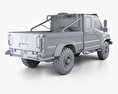 GAZ Vepr NEXT Cabine Double Pickup Truck 2017 Modèle 3d