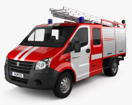 GAZ Gazelle Next Fire Truck 2022 3D model