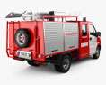 GAZ Gazelle Next Fire Truck 2022 3d model back view