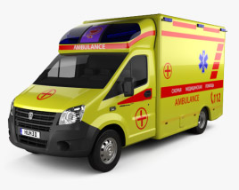 3D model of GAZ Gazelle Next Ambulance 2022