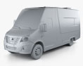 GAZ Gazelle Next Ambulância 2022 Modelo 3d argila render