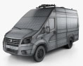 GAZ Gazelle Next Ambulancia Luidor 2022 Modelo 3D wire render