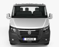 GAZ Gazelle Next Einzelkabine Flatbed 2022 3D-Modell Vorderansicht