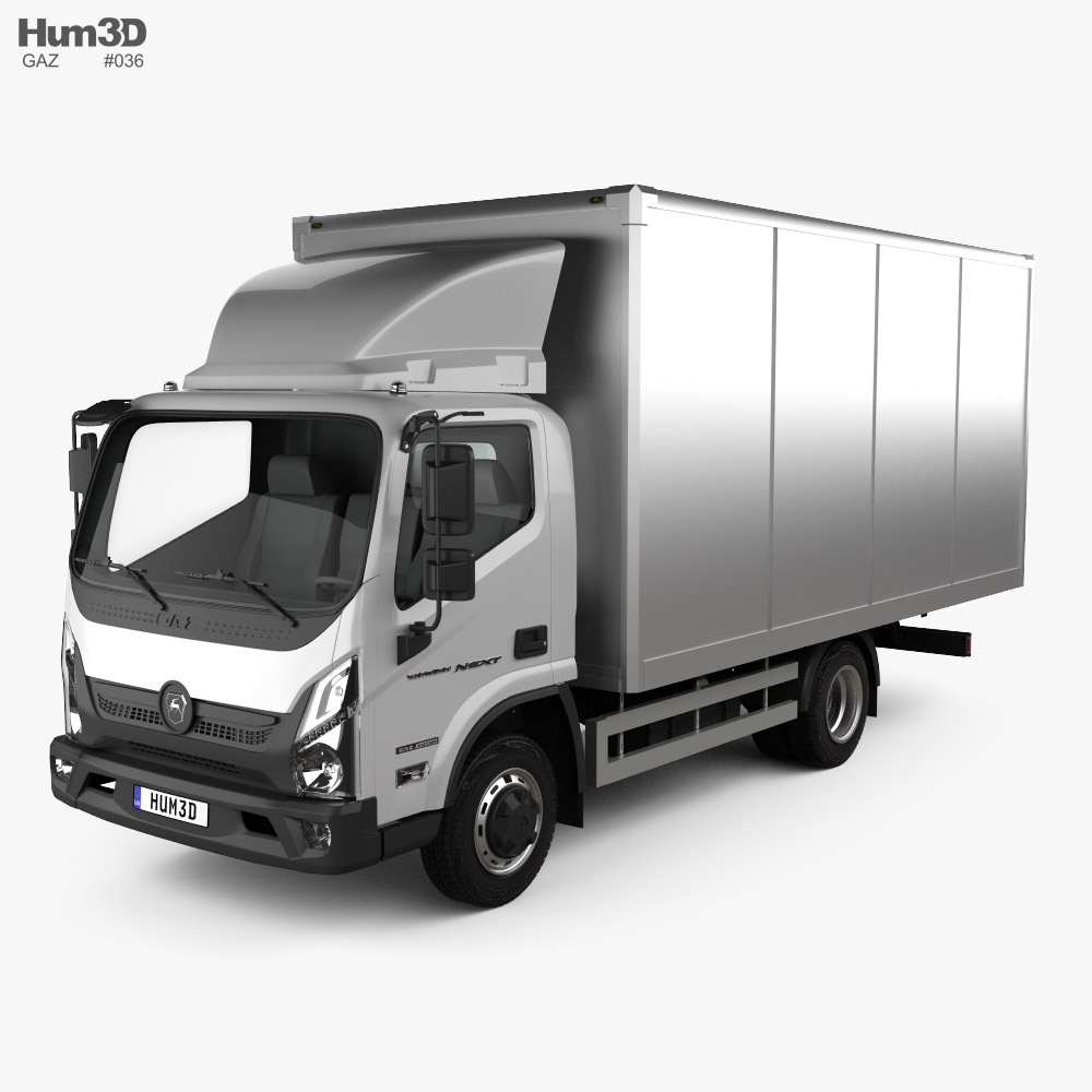 GAZ Valdai NEXT Box Truck 2022 3d model