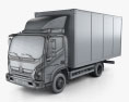 GAZ Valdai NEXT Box Truck 2022 3d model wire render