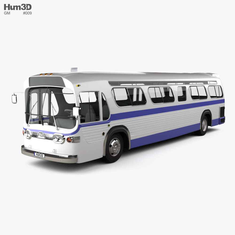 GM New Look TDH-5303 bus 1968 3d model