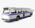 GM New Look TDH-5303 bus 1968 3d model back view