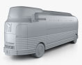 GM Futurliner Bus 1940 3D-Modell clay render