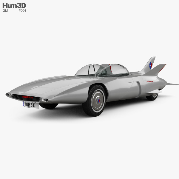GM Firebird III 1958 3D 모델 