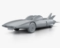 GM Firebird III 1958 3Dモデル clay render