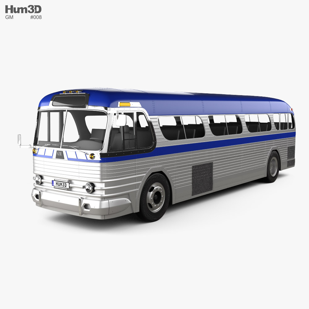 GM PD-4104 Autobus 1953 Modello 3D