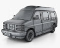 GMC Savana Cargo Van YF7 Upfitter 2002 3d model wire render
