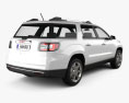 GMC Acadia 2016 3D 모델  back view