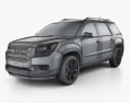 GMC Acadia 2016 3D-Modell wire render