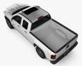 GMC Sierra Crew Cab 2016 Modello 3D vista dall'alto