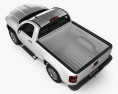 GMC Sierra 单人驾驶室 2016 3D模型 顶视图