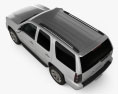 GMC Yukon Denali 2015 Modello 3D vista dall'alto