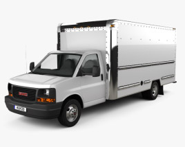 GMC Savana Box Truck 2015 Modello 3D