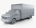 GMC Savana Box Truck 2015 3d model clay render