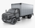 GMC Topkick C6500 Box Truck 2006 Modello 3D wire render