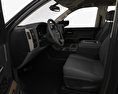 GMC Sierra 1500 Crew Cab Short Box AllTerrain with HQ interior 2017 3d model seats