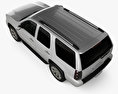 GMC Yukon Denali з детальним інтер'єром 2015 3D модель top view