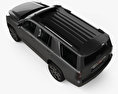 GMC Yukon Denali з детальним інтер'єром 2017 3D модель top view