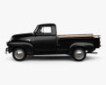 GMC 9300 Pickup Truck 1952 3D-Modell Seitenansicht
