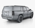 GMC Yukon XL Denali 带内饰 和发动机 2017 3D模型