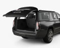 GMC Yukon XL Denali con interior y motor 2017 Modelo 3D