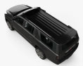 GMC Yukon XL Denali mit Innenraum und Motor 2017 3D-Modell Draufsicht