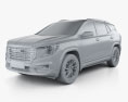 GMC Terrain SLT 2024 3D-Modell clay render