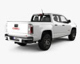 GMC Canyon Crew Cab AT4 2022 3D 모델  back view