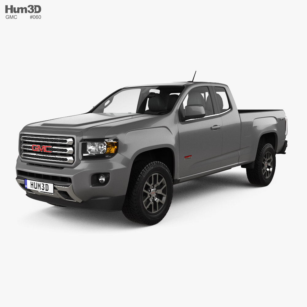 GMC Canyon Extended Cab All Terrain 2014 3Dモデル