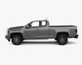 GMC Canyon Extended Cab All Terrain 2020 3d model side view