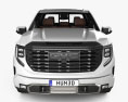 GMC Sierra 1500 Crew Cab ShortBox Denali with HQ interior 2024 3d model front view