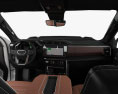 GMC Sierra 1500 Crew Cab ShortBox Denali con interni 2024 Modello 3D dashboard