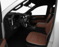 GMC Sierra 1500 Crew Cab ShortBox Denali com interior 2024 Modelo 3d assentos