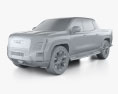 GMC Sierra EV Crew Cab AT4 2024 3D 모델  clay render