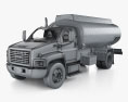 GMC Topkick C8500 Regular Cab Tanker Truck with HQ interior and engine 2004 3d model wire render