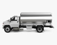 GMC Topkick C8500 Regular Cab Tanker Truck with HQ interior and engine 2004 3d model side view