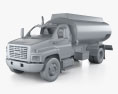 GMC Topkick C8500 Regular Cab Tanker Truck with HQ interior and engine 2004 3d model clay render