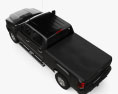 GMC Sierra 2500 HD Crew Cab Standard Bett Denali 2010 3D-Modell Draufsicht